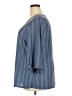 W5 Blue 3/4 Sleeve Blouse Size 3X - photo 5