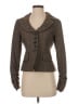 Nanette Lepore Tweed Brown Jacket Size 4 - photo 1