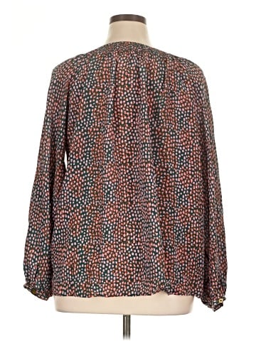 Tucker Long Sleeve Silk Top (view 2)