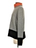 Magaschoni 100% Cashmere Color Block Gray Cashmere Pullover Sweater Size S - photo 5
