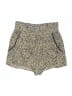 Three Dots 100% Rayon Tweed Gold Shorts Size S - photo 1