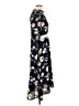 Boohoo 100% Polyester Print Black Blue Casual Dress Size 12 - photo 4