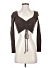 Zara Brown Long Sleeve Top Size S - photo 1