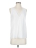 Cooper & Ella 100% Polyester White Sleeveless Blouse Size Sm (1) - photo 1