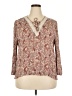 LUQ 100% Rayon Brown 3/4 Sleeve Blouse Size XXL - photo 1