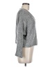 Storia Metallic Gray Pullover Sweater Size M - photo 4