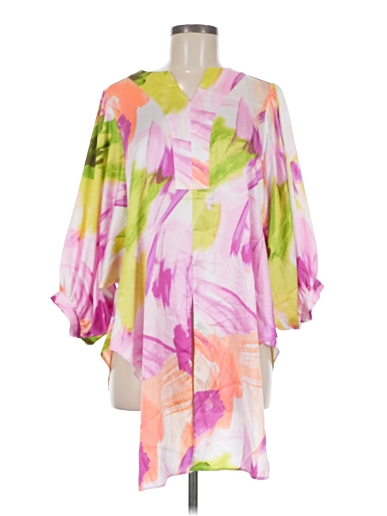 Pre-owned Chico's Kimono In Pink