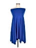 Express Solid Blue Cocktail Dress Size M - photo 1