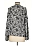 B Collection by Bobeau Paisley Silver Long Sleeve Blouse Size S - photo 2