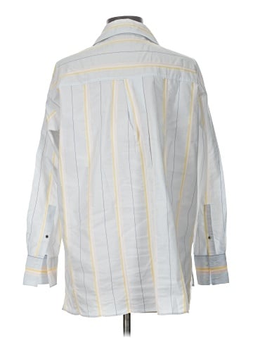 Zara Basic Long Sleeve Button-Down Shirt (view 2)