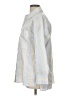 Zara Basic Stripes Yellow Silver Long Sleeve Button-Down Shirt Size L - photo 5