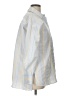 Zara Basic Stripes Yellow Silver Long Sleeve Button-Down Shirt Size L - photo 4