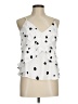 CAbi 100% Polyester Polka Dots White Sleeveless Blouse Size M - photo 1