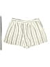 Gap Stripes Ivory Shorts Size L - photo 1