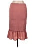 Venus 100% Polyester Solid Pink Casual Skirt Size L - photo 2