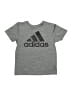 Adidas 100% Recycled Polyester Gray Active T-Shirt Size S (kids) - photo 1