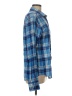 UNTUCKit 100% Cotton Plaid Blue Long Sleeve Button-Down Shirt Size M - photo 4