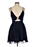 ASOS 100% Polyester Solid Blue Cocktail Dress Size 6 (petite) - photo 1
