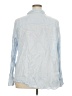 H&M Blue 3/4 Sleeve Button-Down Shirt Size XXL - photo 2