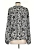 B Collection by Bobeau Paisley Silver Long Sleeve Blouse Size S - photo 2