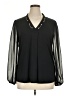 Studio JPR Black Long Sleeve Blouse Size XL - photo 1