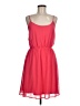 Studio Y 100% Polyester Solid Pink Casual Dress Size M - photo 1