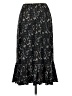 Susan Graver Paisley Black Casual Skirt Size S - photo 2