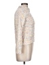 Ultra Flirt 100% Polyester Tweed White Turtleneck Sweater Size L - photo 4