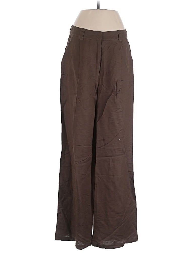 Pre-owned Lioness Linen Pants In Brown