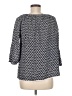 Rafaella 100% Cotton Black 3/4 Sleeve Blouse Size M - photo 2
