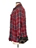 Seven7 Plaid Burgundy 3/4 Sleeve Button-Down Shirt Size 1X - photo 5