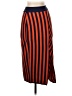RIVIR Stripes Orange Casual Skirt Size S - photo 1