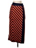RIVIR Stripes Orange Casual Skirt Size S - photo 2