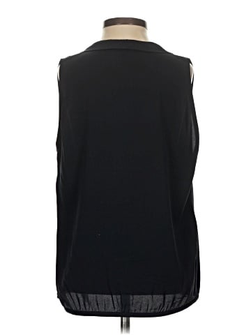Linda Allard Ellen Tracy Sleeveless Silk Top (view 2)