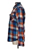 American Eagle Outfitters Plaid Blue Long Sleeve Button-Down Shirt Size L - photo 5