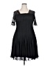 JS Collections 100% Polyester Black Cocktail Dress Size 18 - photo 1
