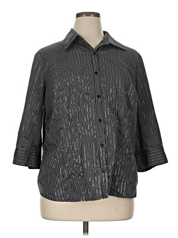 Fred David 3/4 Sleeve Button-Down Shirt (view 1)