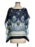 Talbots Blue 3/4 Sleeve Blouse Size XS - photo 1