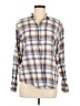 Closed Plaid Blue Long Sleeve Button-Down Shirt Size M - photo 1