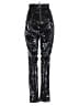 Tiger Mist 100% Polyurethane Metallic Black Casual Pants Size XS - photo 2