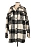 Buckle Black Plaid Ivory Coat Size M - photo 1