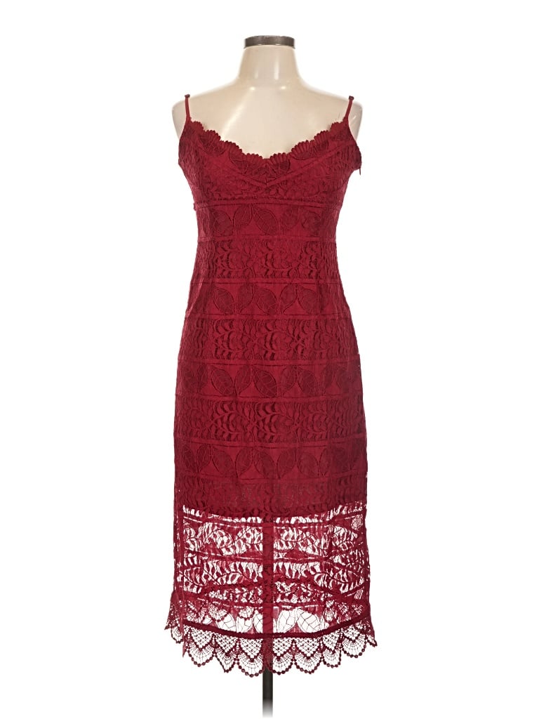 Pre-owned Nsr Cocktail Dress In Burgundy