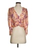 AMUR 100% Silk Orange 3/4 Sleeve Silk Top Size XS - photo 1