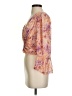 AMUR 100% Silk Orange 3/4 Sleeve Silk Top Size XS - photo 5