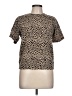 Unbranded Animal Print Brown Short Sleeve Top Size L (estimated) - photo 1