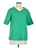 Unbranded 100% Polyester Green Short Sleeve Blouse Size M - photo 1