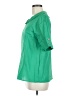 Unbranded 100% Polyester Green Short Sleeve Blouse Size M - photo 5