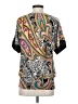 Joy Joy Paisley Black Short Sleeve Blouse Size S - photo 2