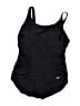 Speedo Solid Black One Piece Swimsuit Size XXL (40) - photo 1