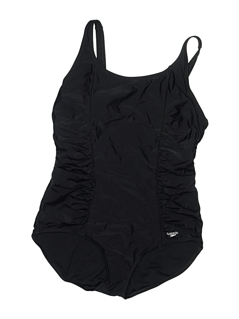 Pre-owned Speedo One Piece Swimsuit In Black
